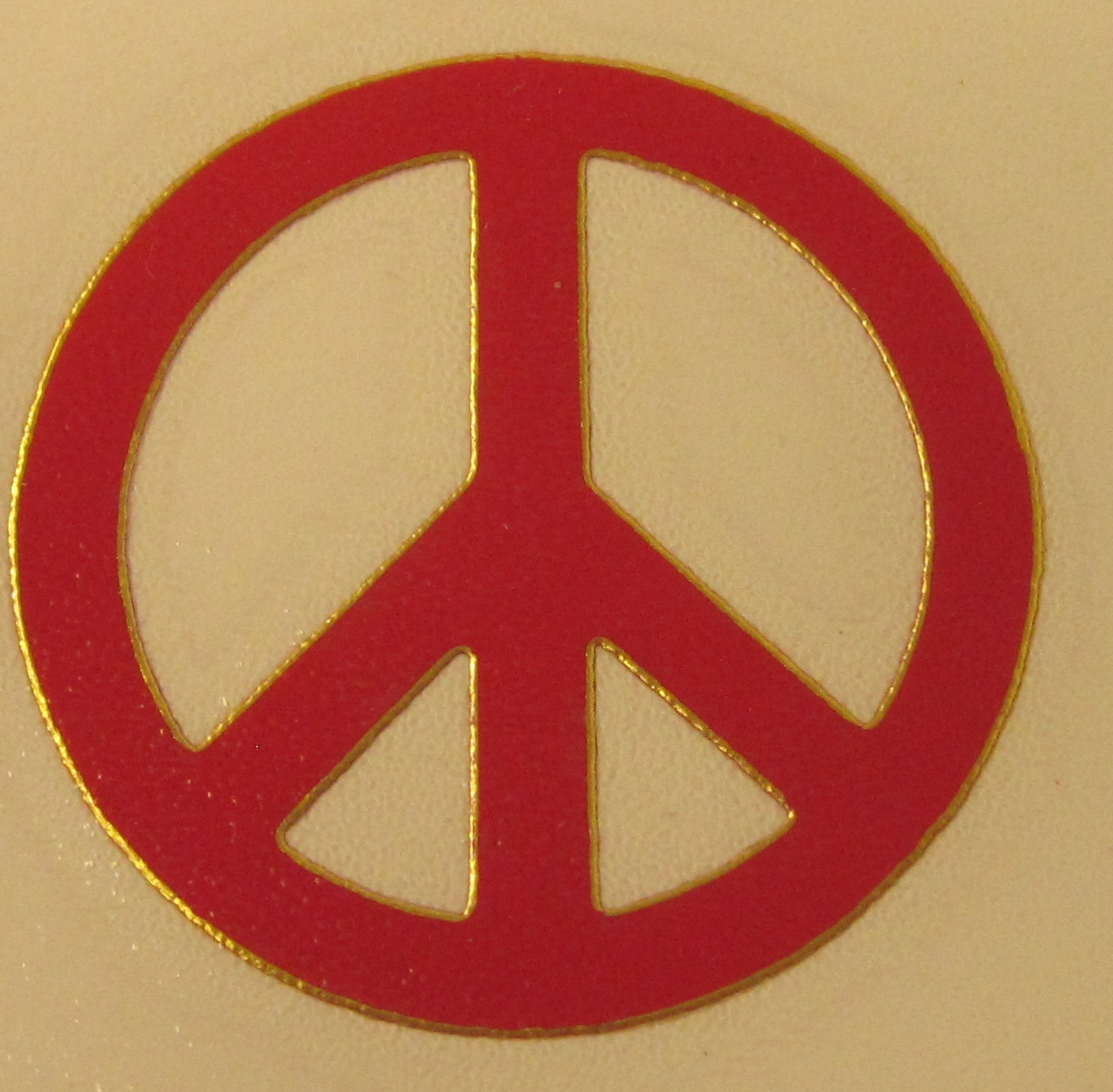 Peace Sign Vinyl Decal Sticker 1.25" Diameter (Made in USA)