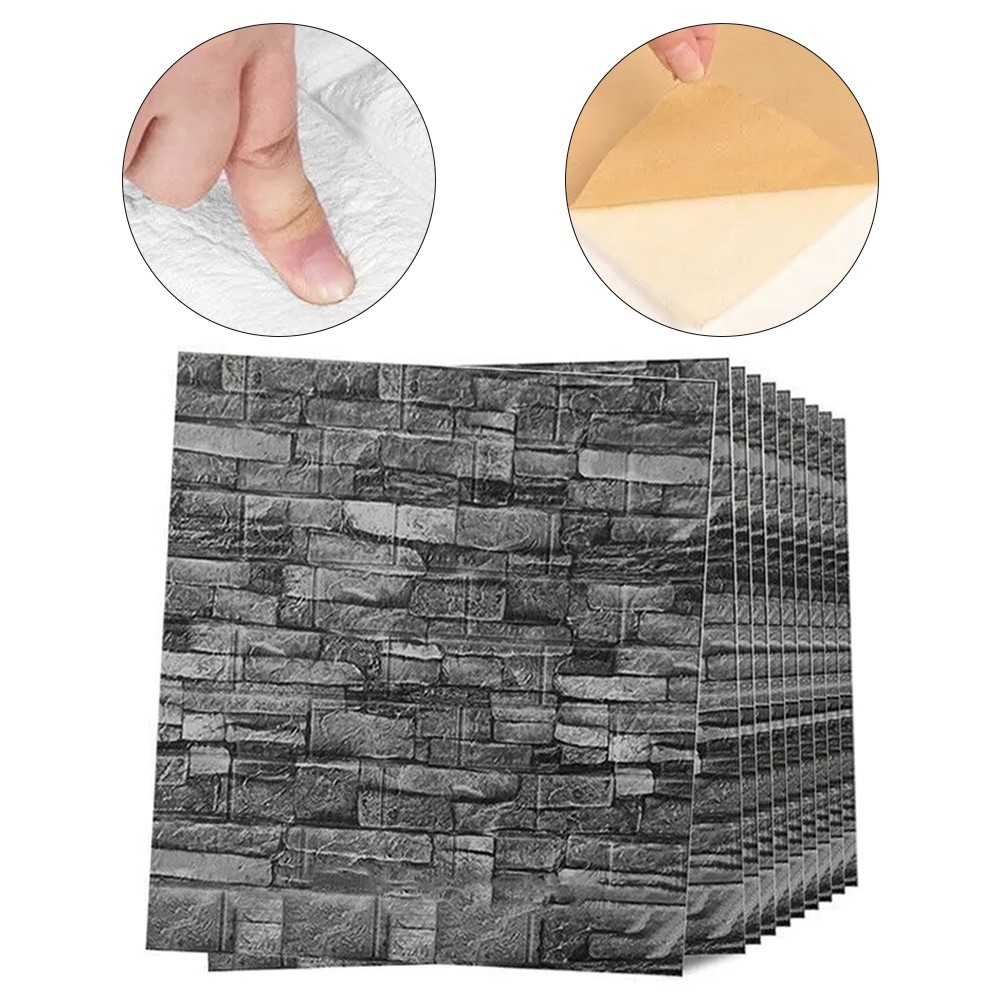 Protect Your Walls with Soft Foam Panel 3D Brick for TILE Design (20 Pieces)