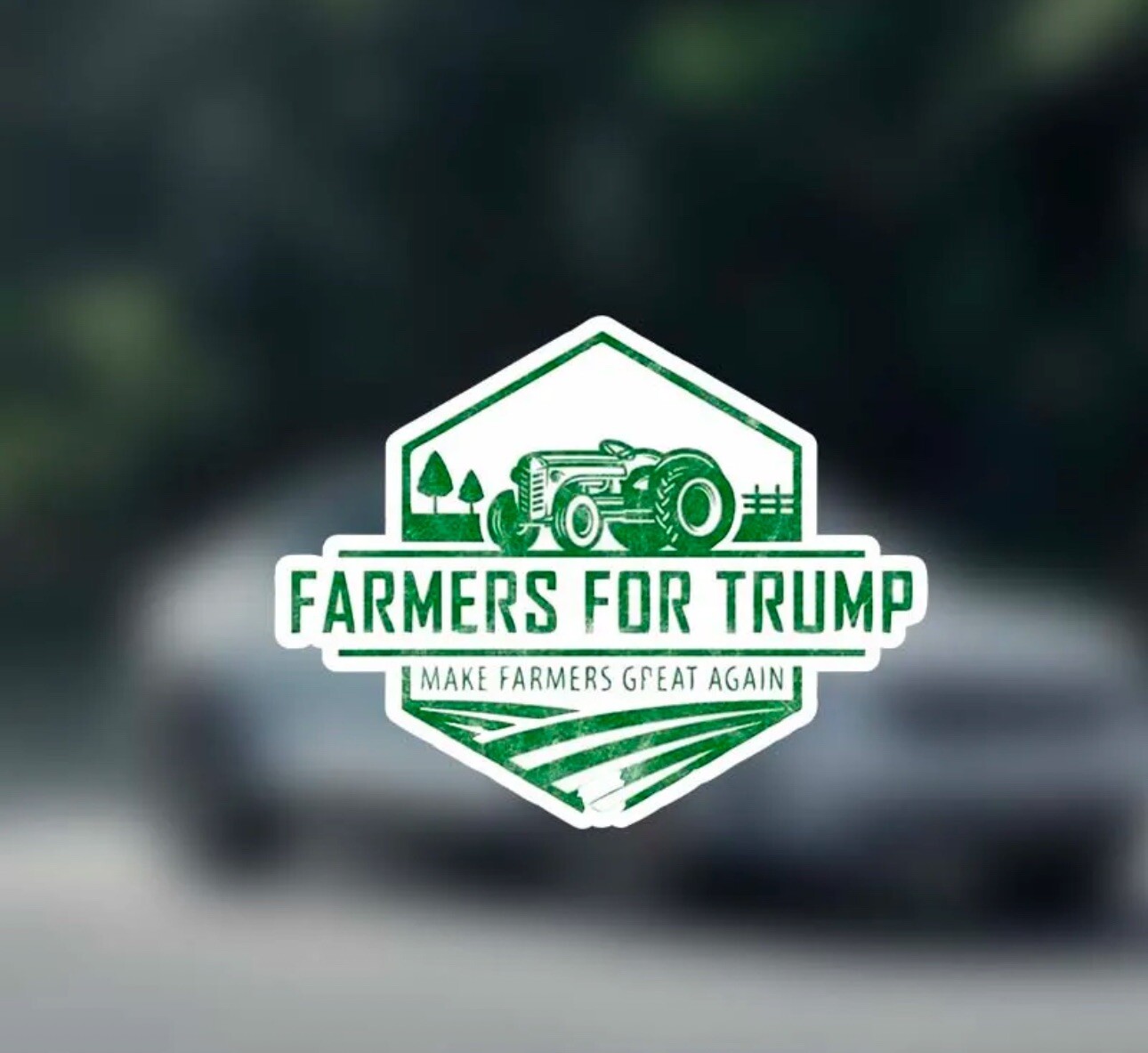 FARMERS for TRUMP Nation 2024 Political Patriotic USA MAGA 6” LARGE STICKER