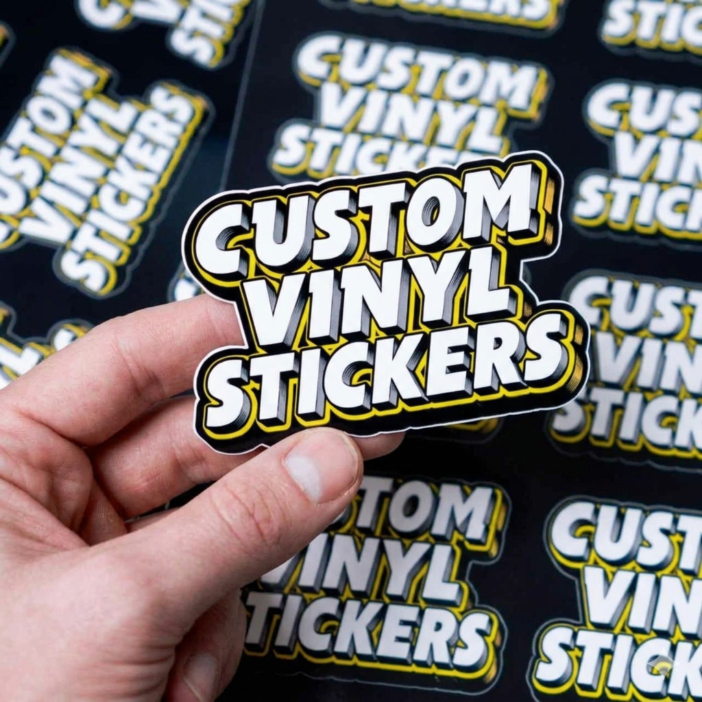 Business Logo Vinyl Stickers – Die-Cut Any Shape – Full Color -Waterproof