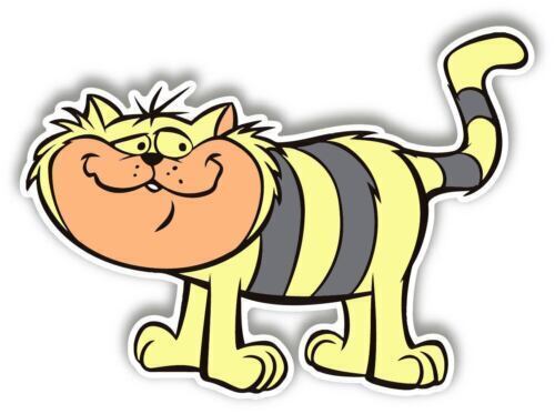 Hong Kong Phooey Cat Cartoon Sticker Decal Laptop Wall Car Phone Kids