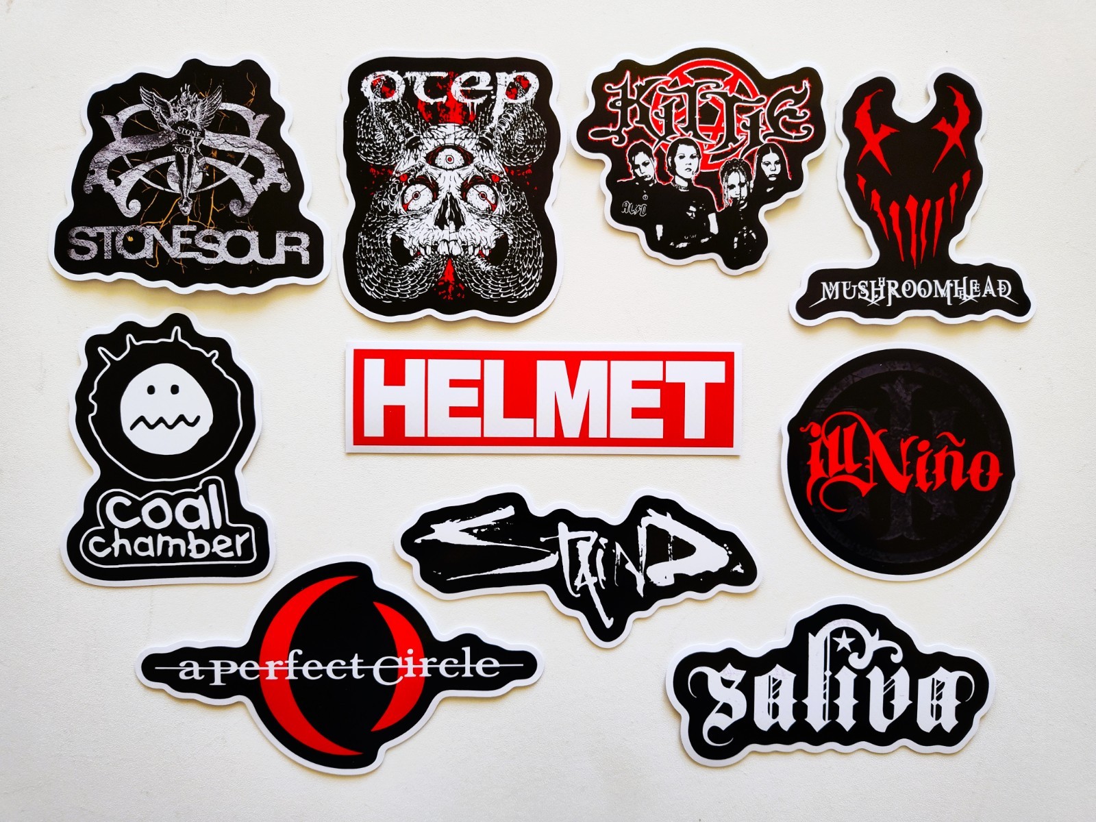 Nu Metal Vinyl Sticker Lot (10 Pack) SET 3 otep kittie a perfect circle saliva