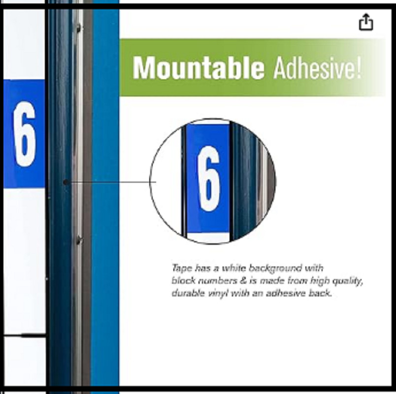 Height Measuring Wall Tape | 1  W X 36 H | Removable Adhesive Backing Strip |