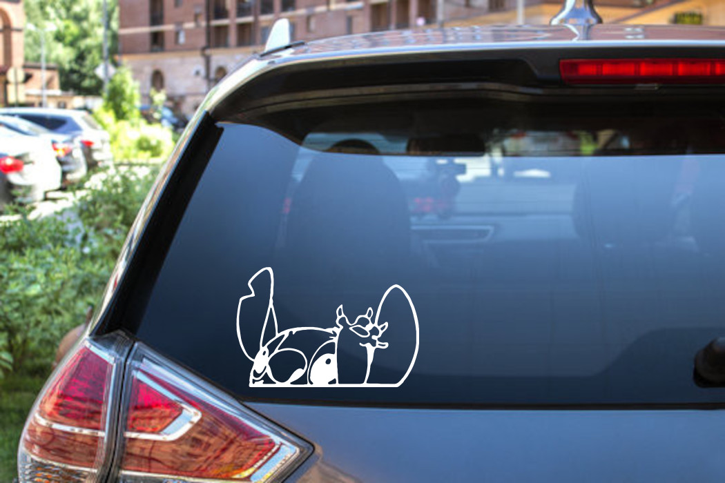 Peeking Stitch Disney Decal Sticker – Adorable & Fun! – 6548