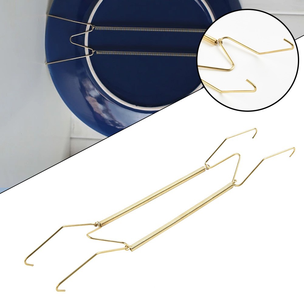 Dish Holder Hangers Gadget Hook Invisible Spring W-style 8/10/12/14/16inch