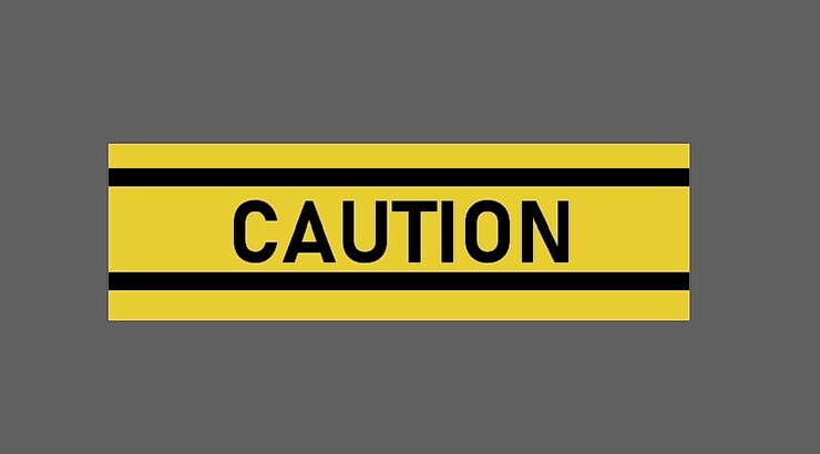 Caution Sticker Warning Strip Waterproof – Buy Any 4 For $1.75 Each Storewide!