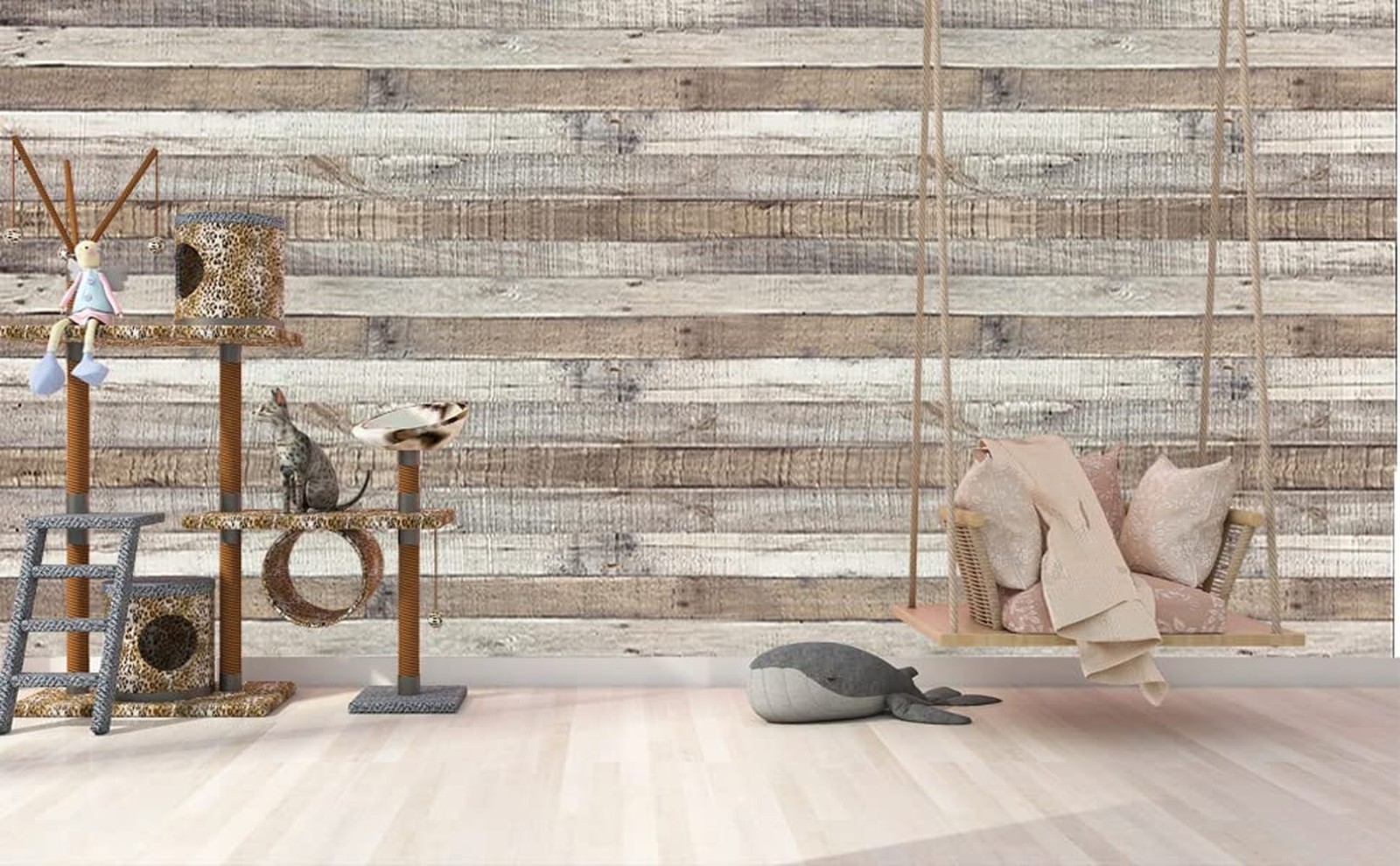 Vintage Wood Wallpaper Rustic Wood Wallpaper Stick and Peel Self Adhesive Dis…