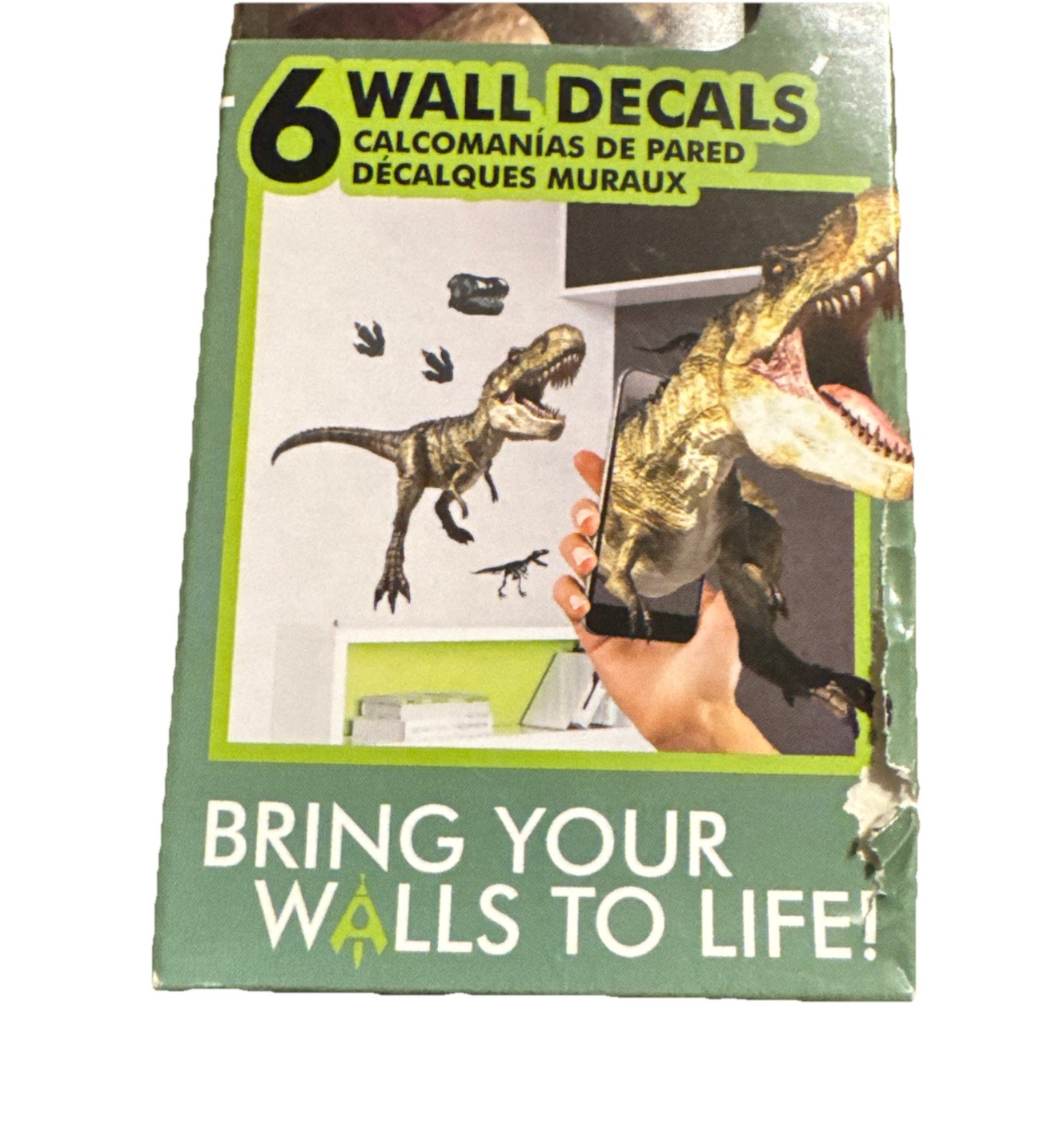 Dinosaur T-Rex Wall Decal Art Decor 6 Decals NIB