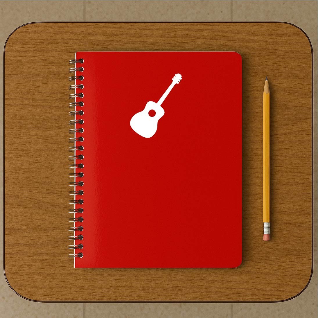 Acoustic Guitar Decal Sticker Music Musical Instrument Western Country Band Play