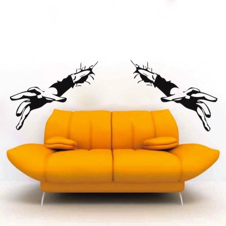 Reaching Hands Wall Decal Cool Teens Wallpaper Scary Palm Removable Vinyl, g21
