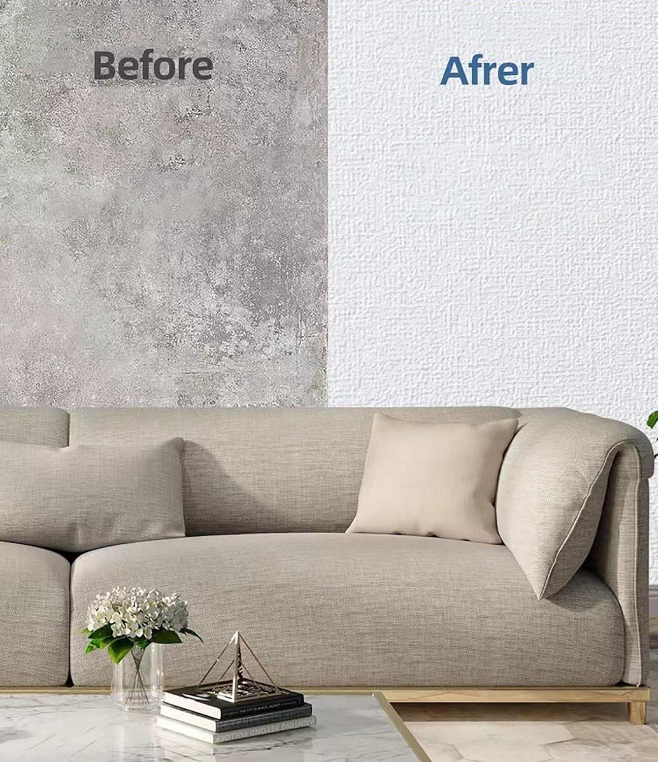 3d Linen Foam Wall Sticker, Self-adhesive Pvc Moisture-proof Home Decor.