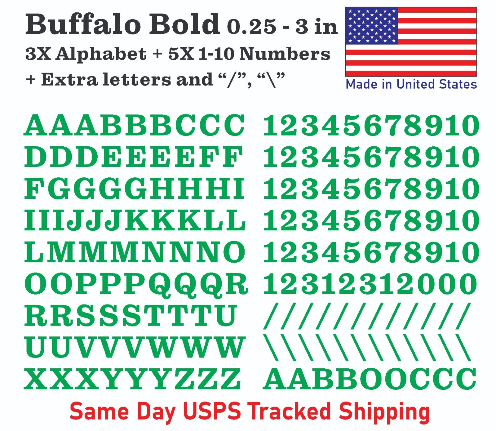 3XAlphabet & 0-10 Vinyl Decal Numbers – A-Z+0-10 Mailbox Address Decal Stickers