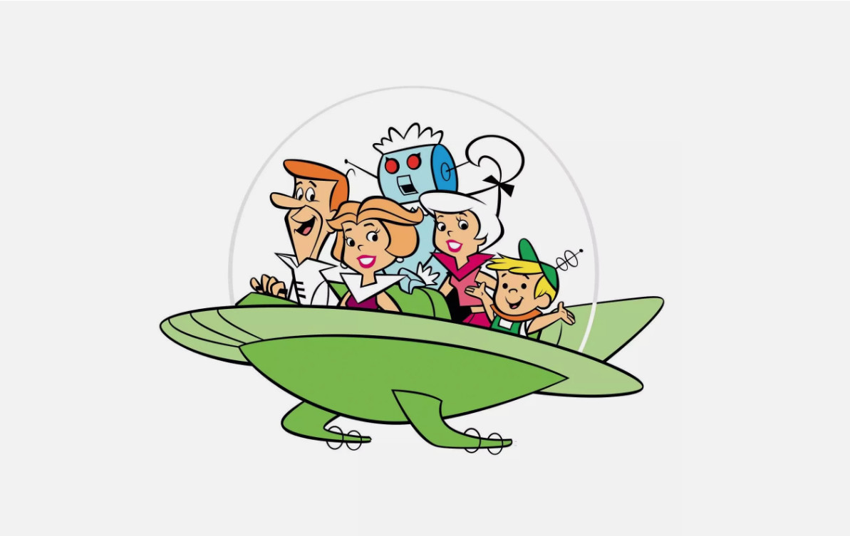 Jetsons sticker classic cartoon sticker Logo laptop vinyl decal
