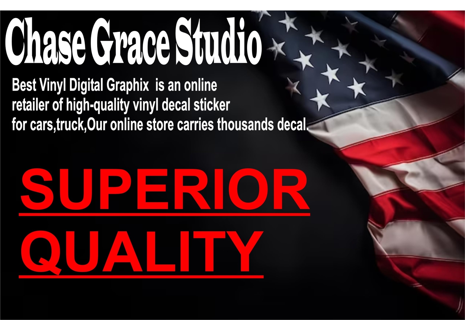 Chase Grace Studio Surfing Decal Sticker | Surfer Decal | 5.5-Inches | White