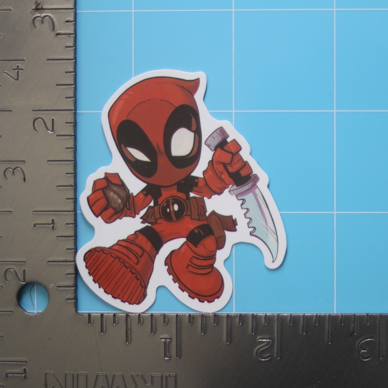 Marvel Universe Sticker (DEADPOOL) MCU Superheroes, Gloss PVC Decal