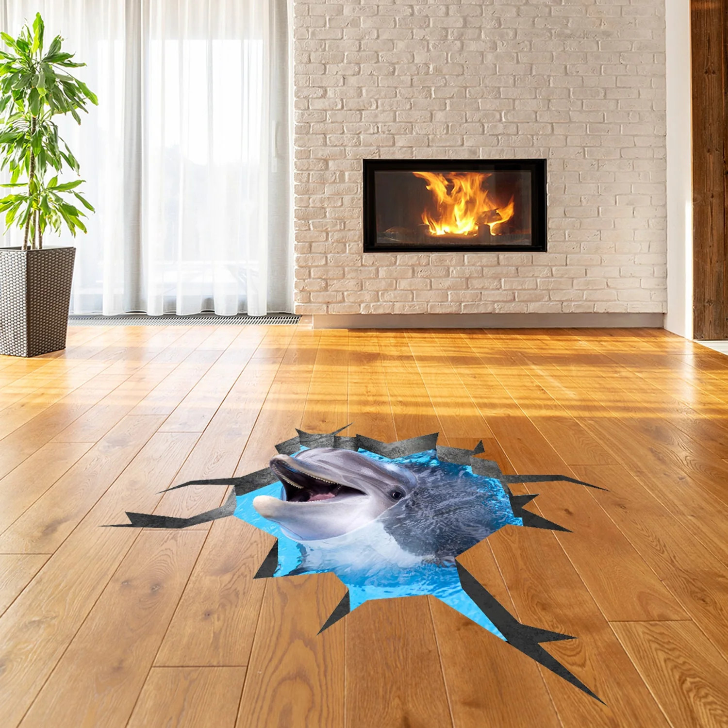 3d Dolphin Stickers For Floor – 3d Floor Dolphin Decals Stickers 3d – 3d