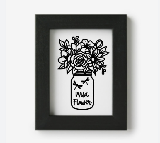 Wild Flower Vinyl Decal Bumper Sticker Car Truck SUV Window Mirror Wall Art