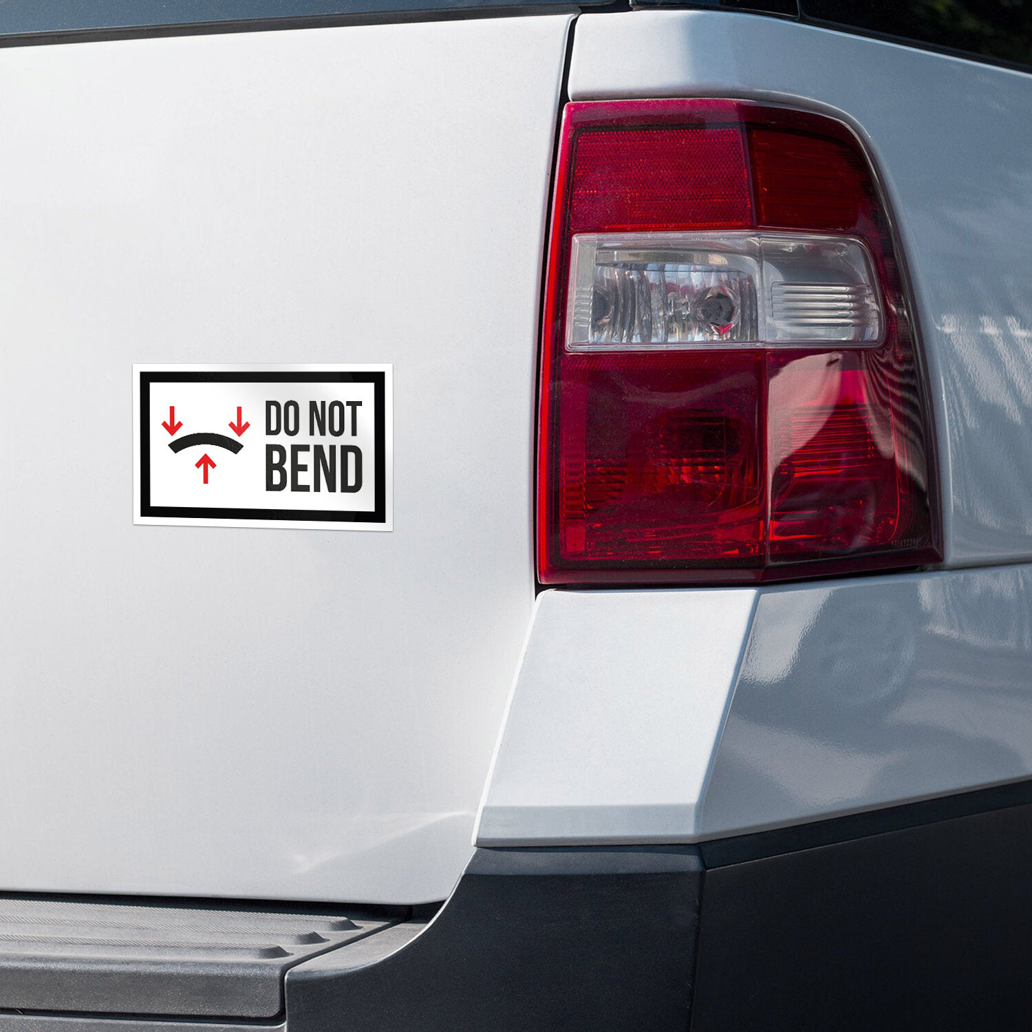 Do Not Bend Car Bumper Vinyl Sticker Decal