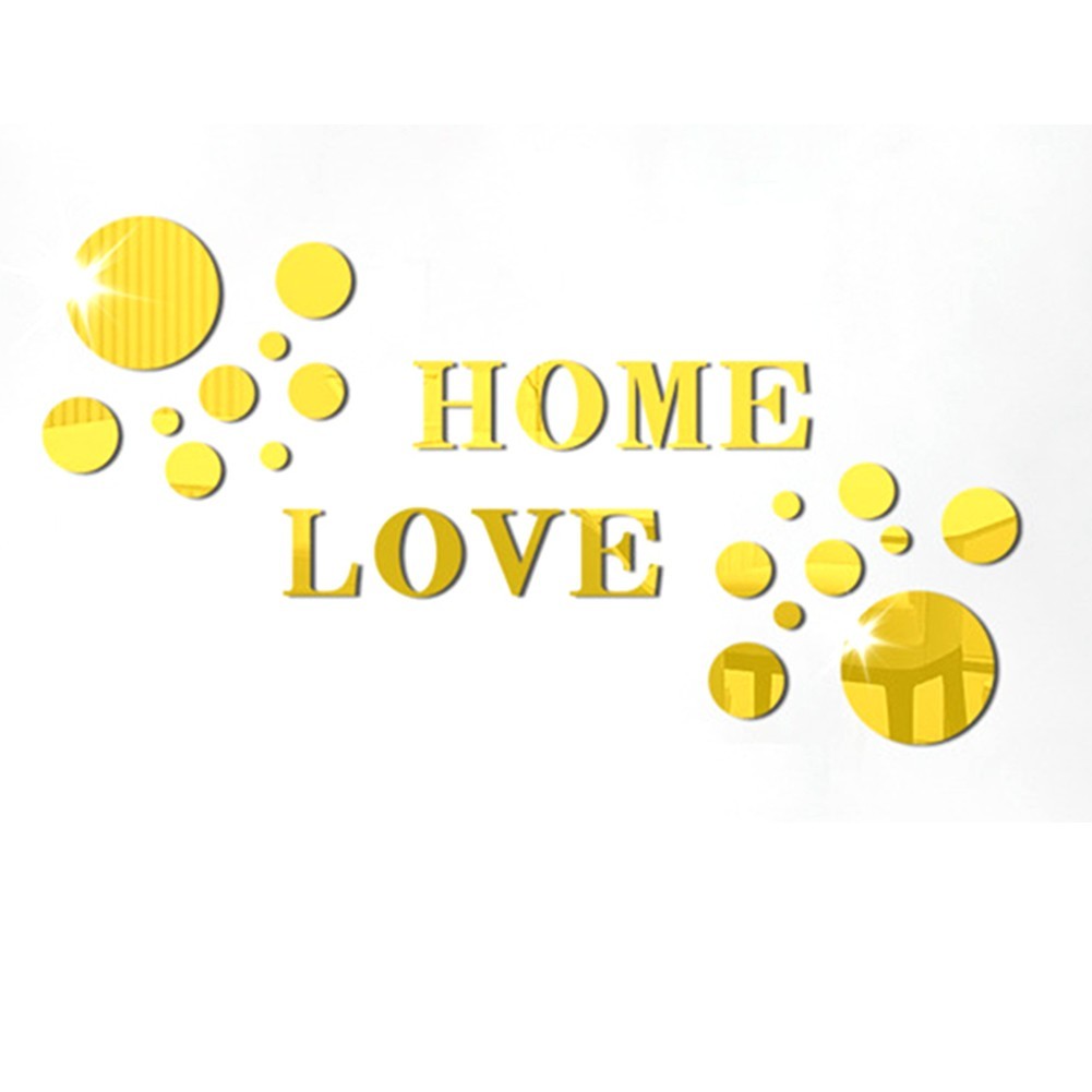 DIY Wall Decoration Reflective Wall Art Chic Home Accent Customizable Wall Decor