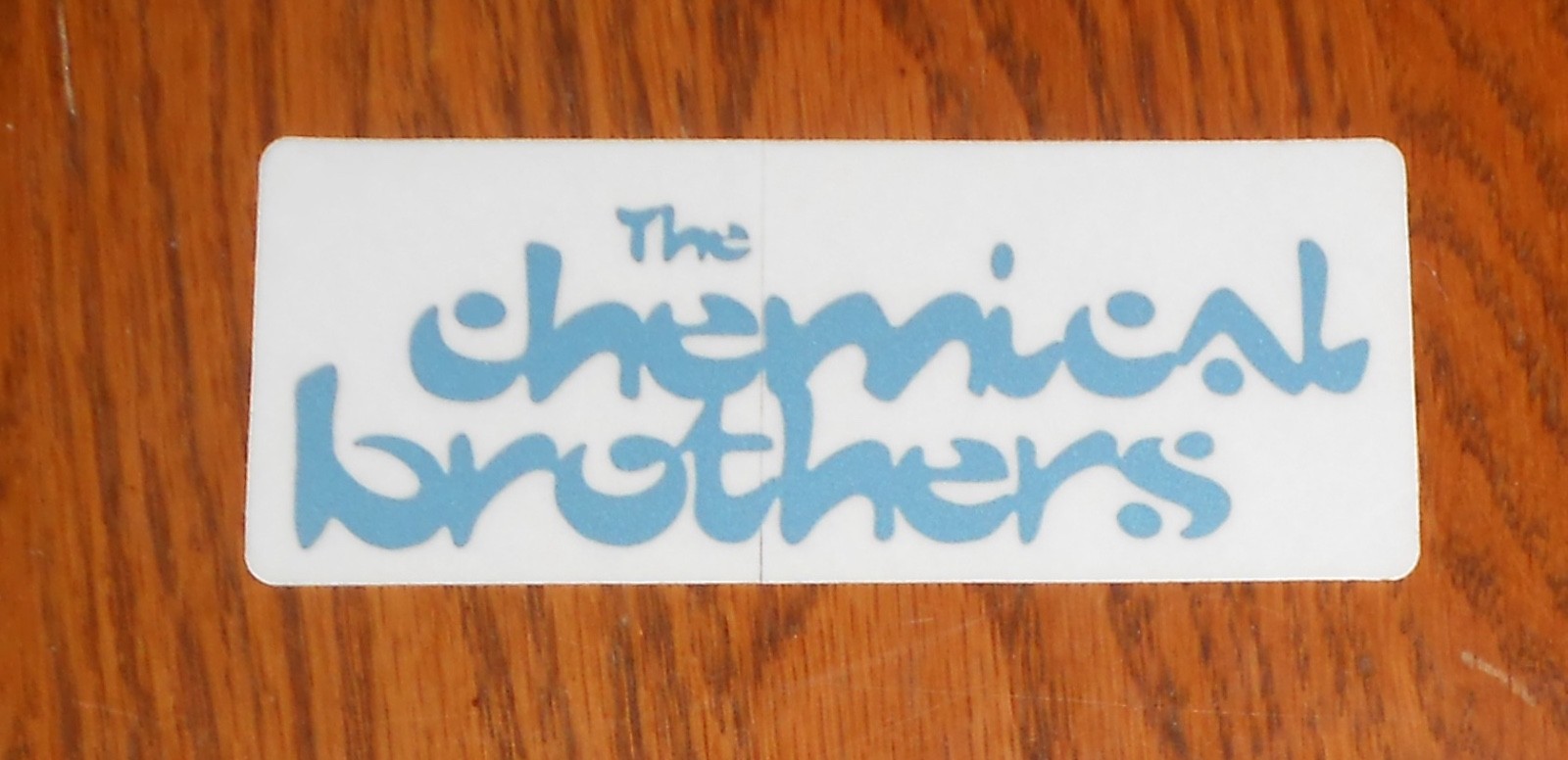 The Chemical Brothers Dig Your Own Hole Clear Sticker 1997 Promo 4.5×1.75 Blue