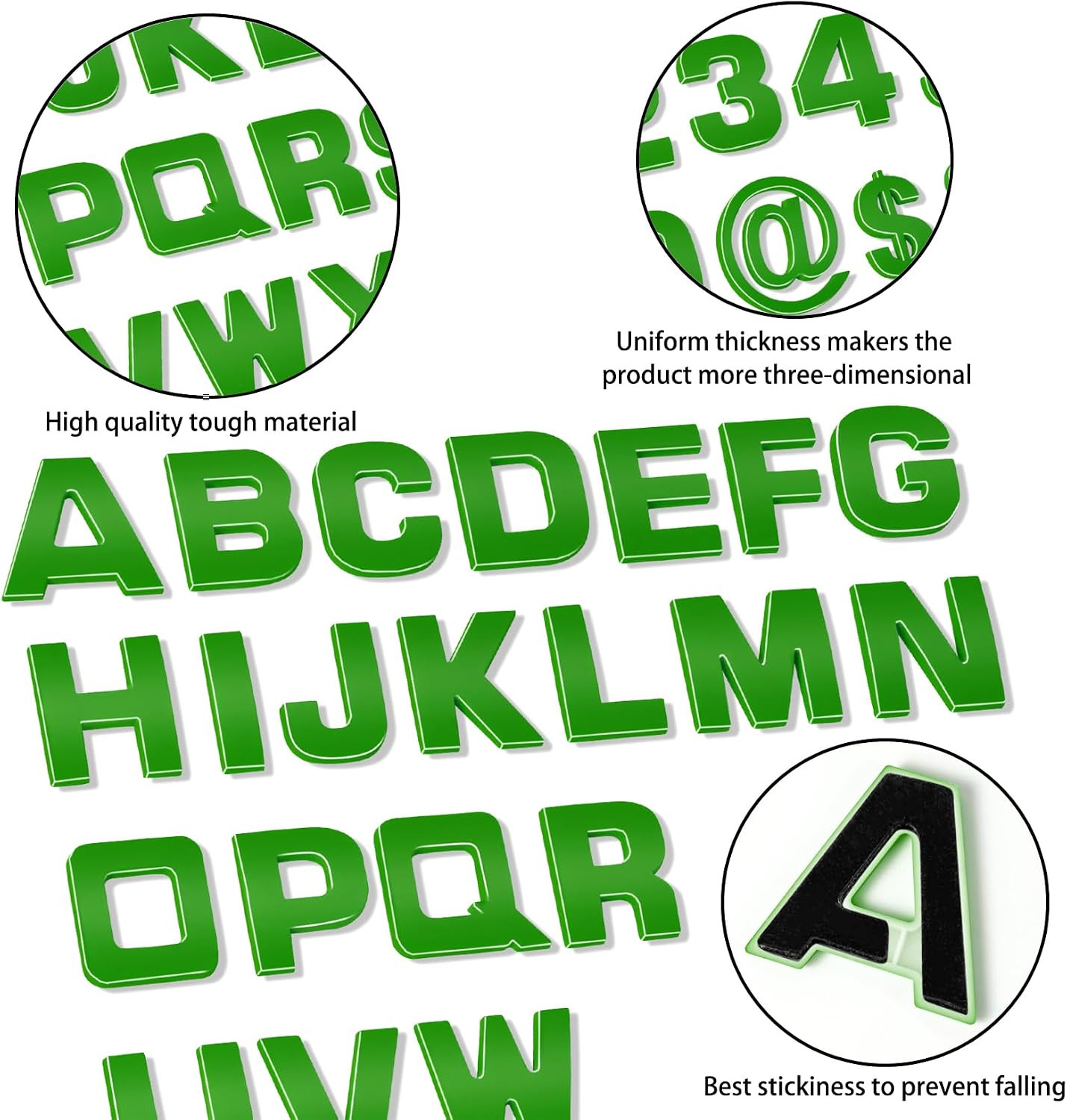 43Pcs Small Size Car Emblem Letters Sticker DIY 3D Chrome Number Symbol Badge De