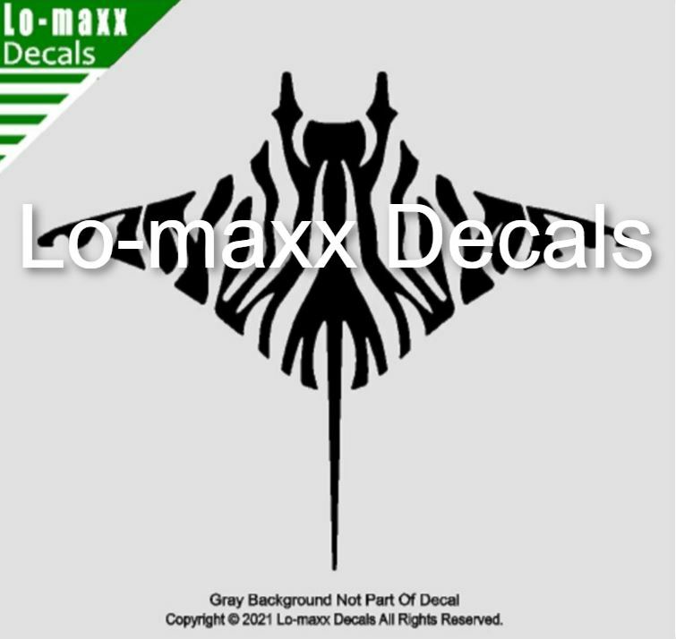 Zebra Manta Ray Ocean Sea Life Unique Art Super Quality Die Cut Vinyl Decal