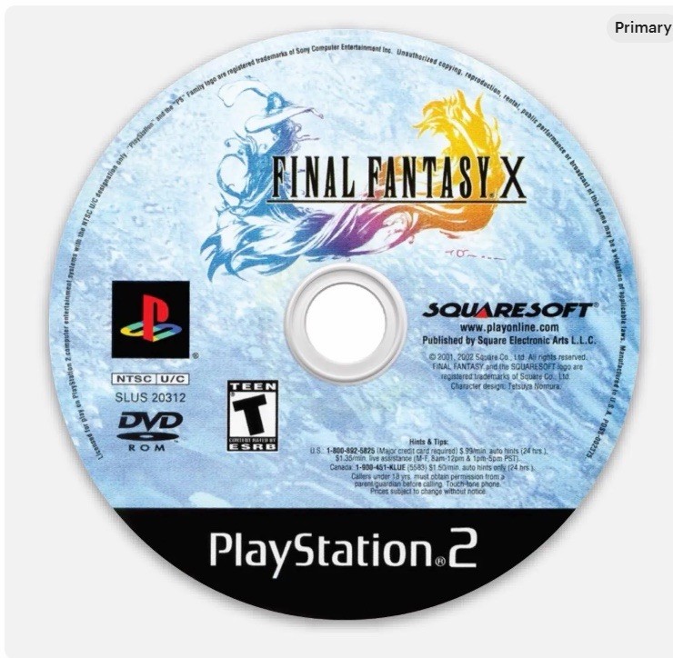 3” Final Fantasy X Vinyl Sticker Matte Finish Dishwasher Safe