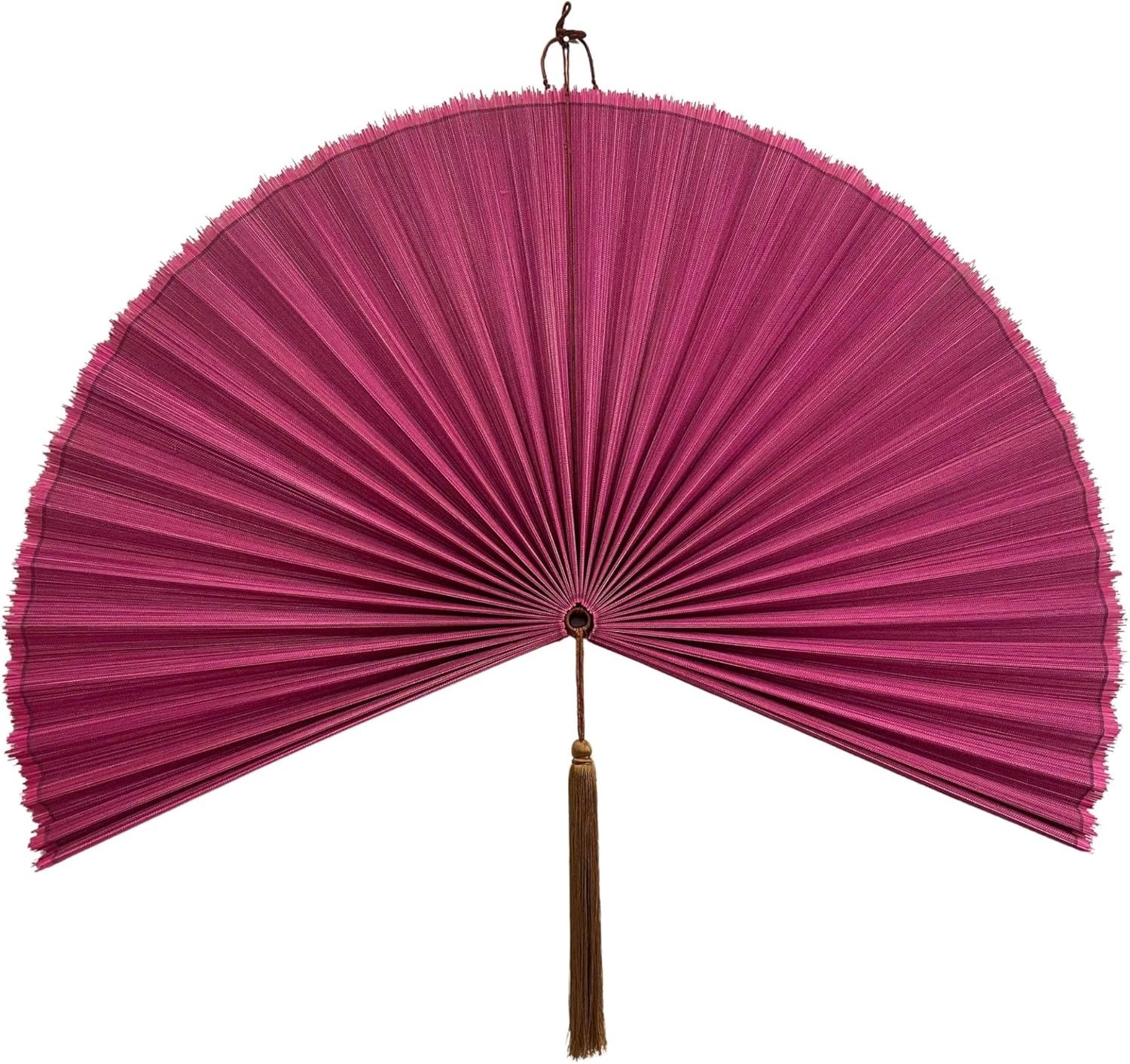 HUGE!! Fan Wall Decor Bamboo Fan Wall Art for Boho Hanging Headboard 60 x 60 …