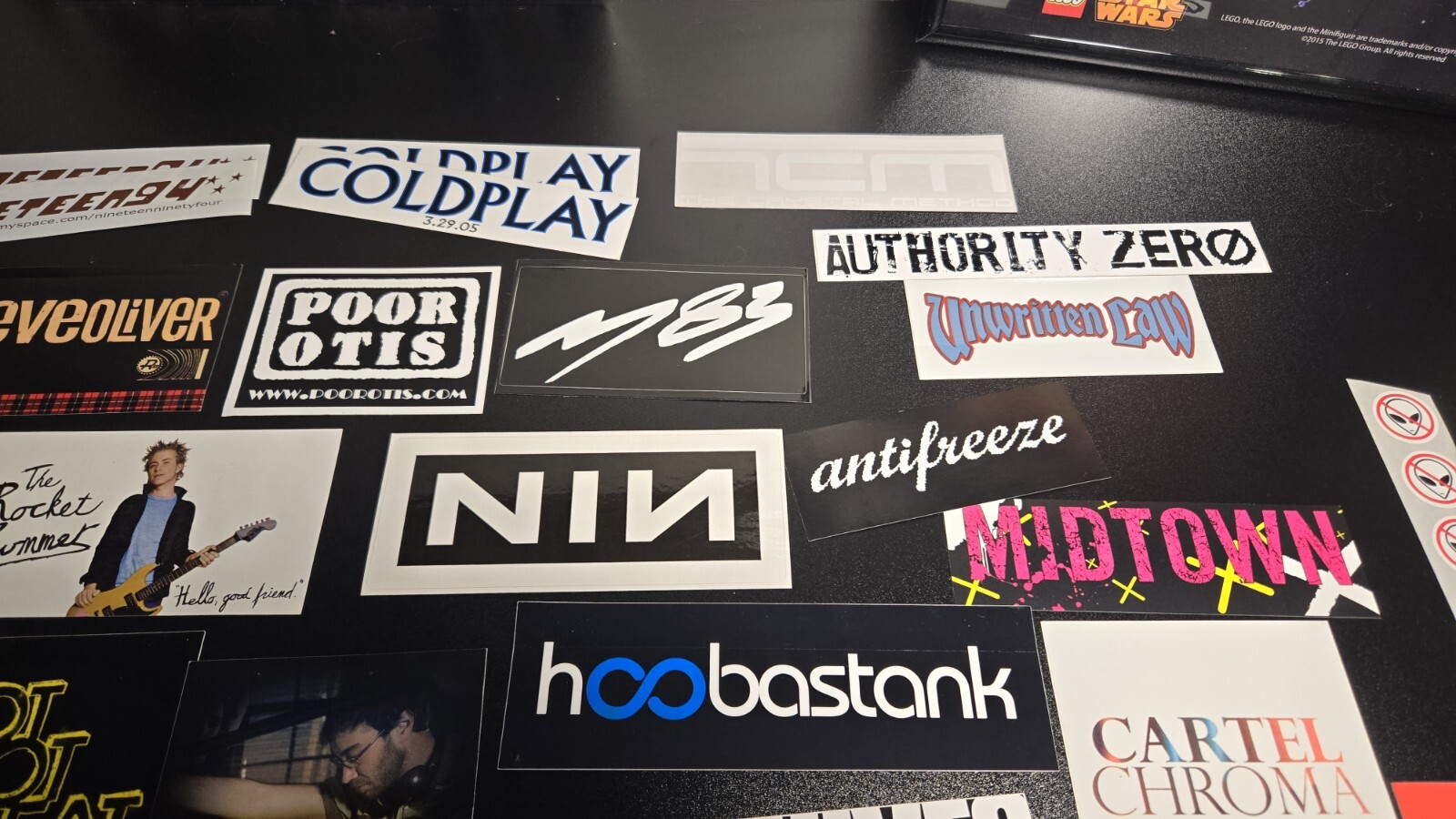 34 X Rock Band Logo Stickers Decal Lot Punk Music Vinyl Heavy Metal Car Bumper