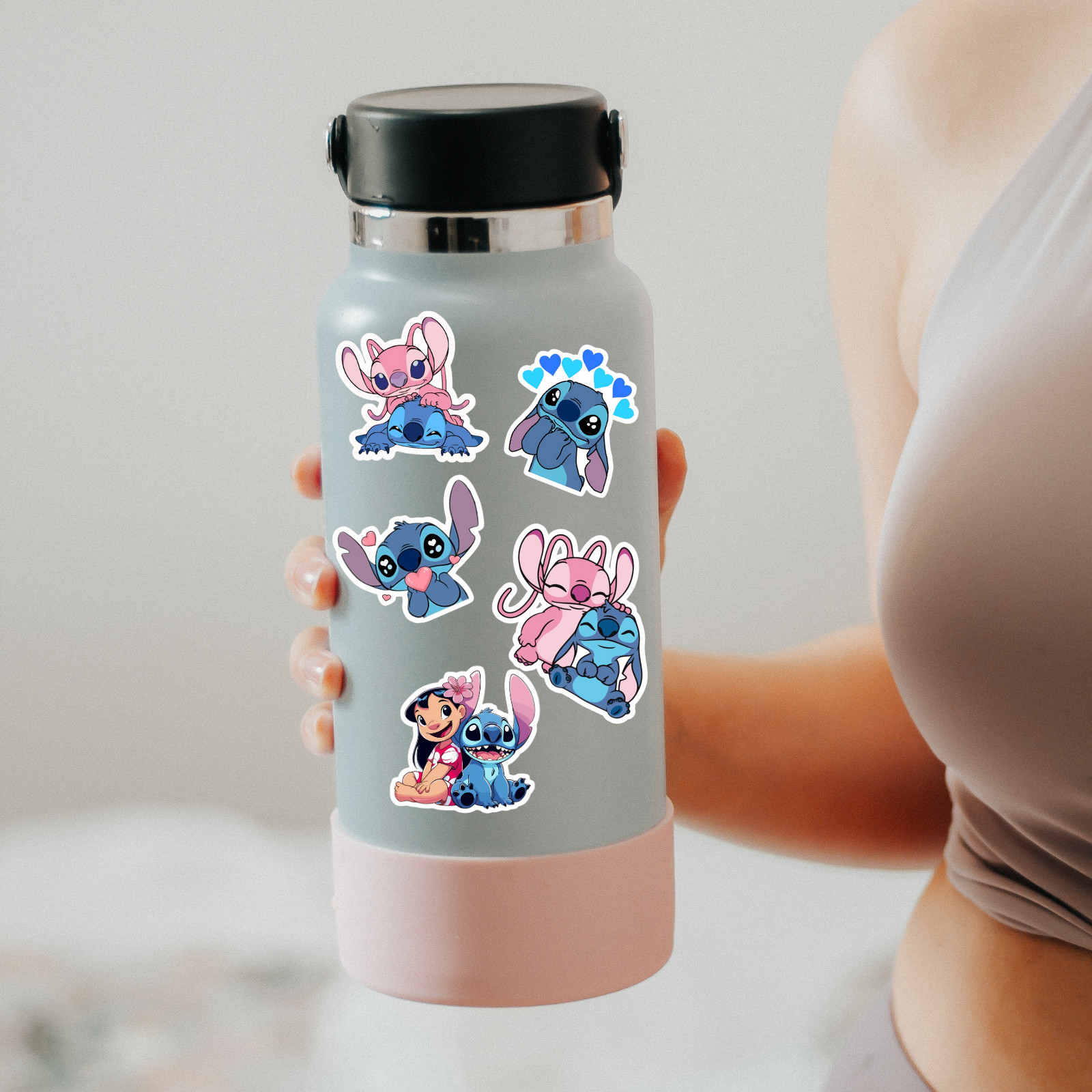 Stitch Stickers Pack – Cartoon Vinyl Waterproof Decals for Kids