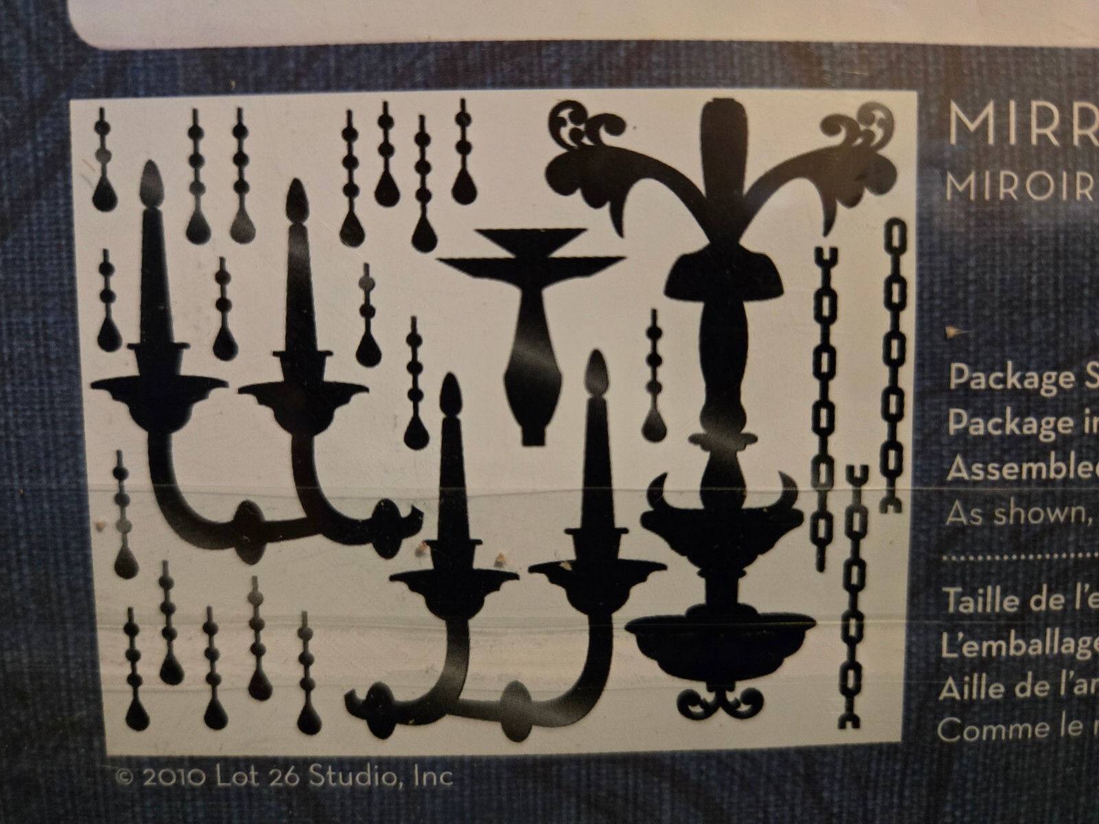DCWV Home Black Chandelier Rhinestones AND Reflections Mirror Chandelier New