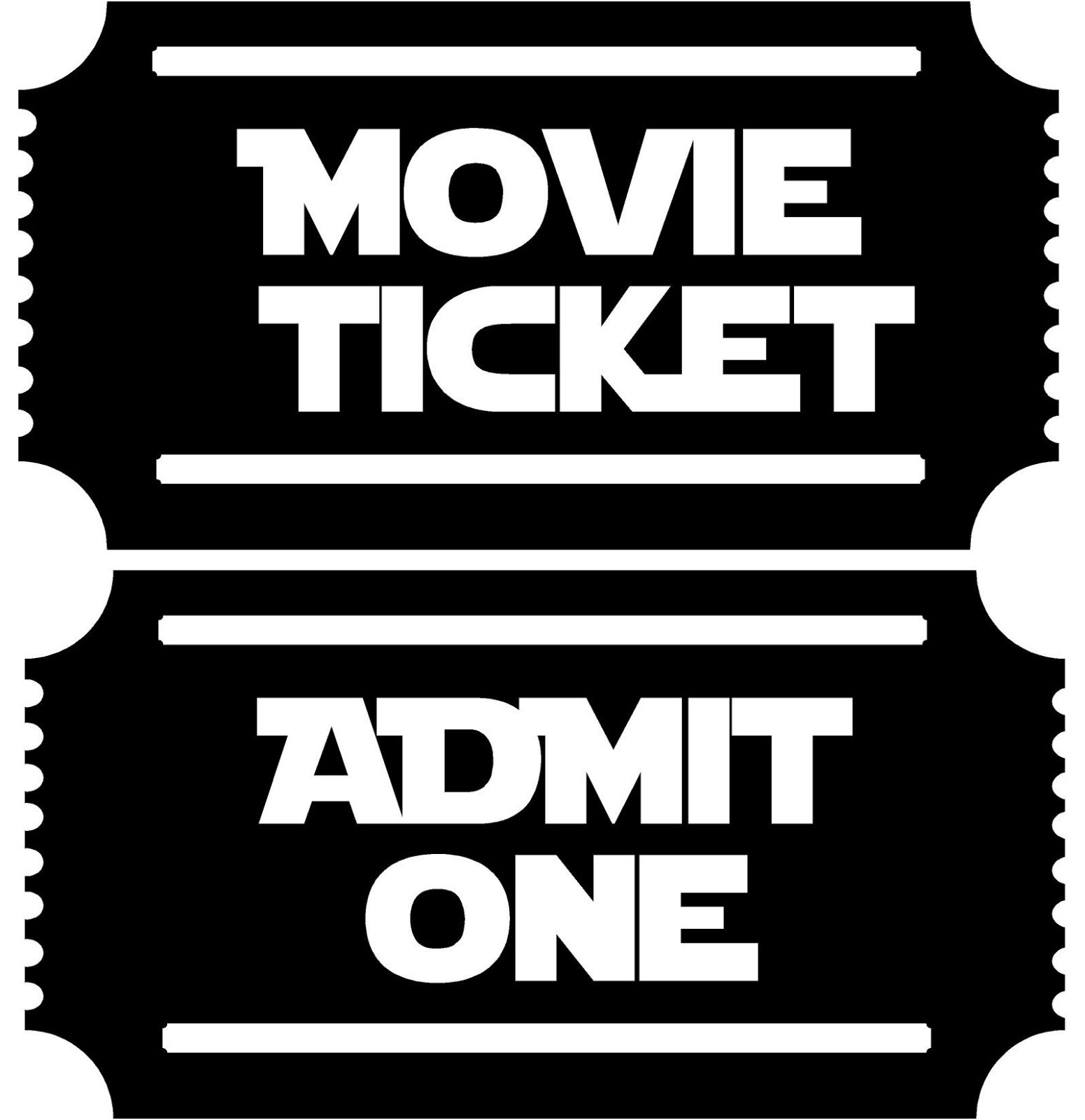2 or 4 movie tickets new wall art mural theater room projector cinema decals