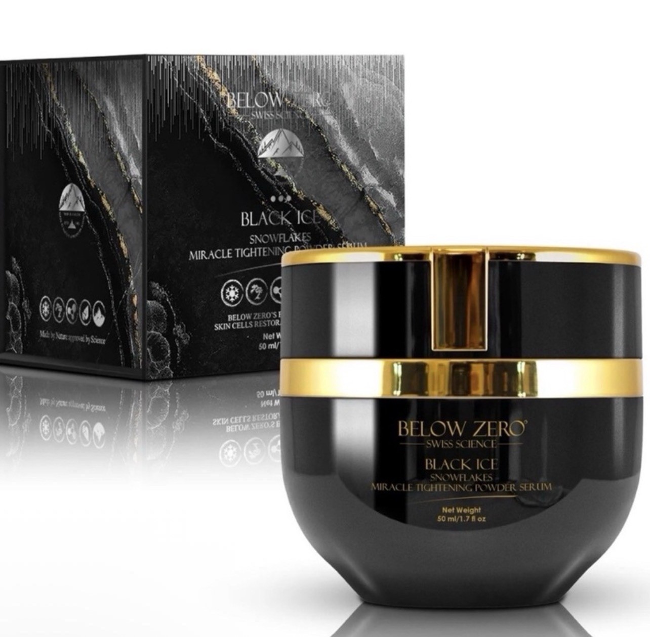 Below Zero Black Miracle Tightening & Firming Powder 10+Treatments Retails $1350