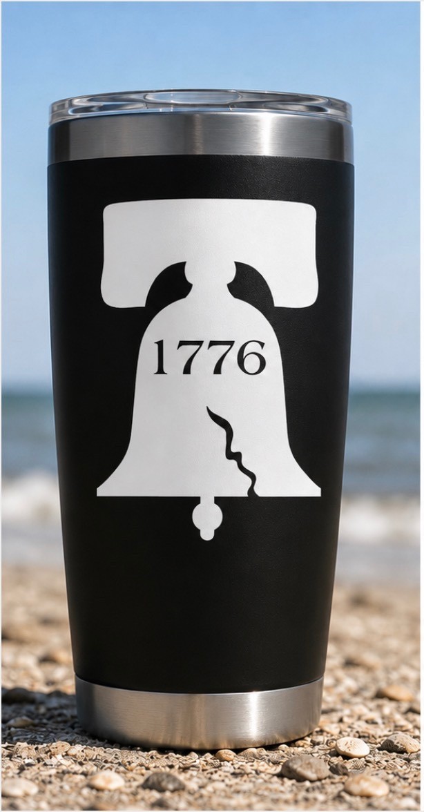 Liberty Bell 1776 Vinyl Decal Patriotic Sticker Truck Cooler Gun Safe Toolbox