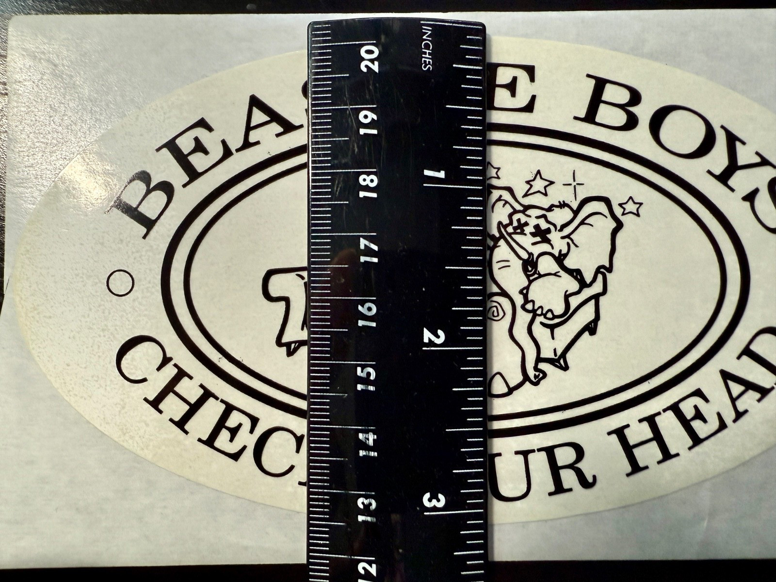 Beastie Boys "Check Your Head" Sticker Given Out @ Release Party In 1992