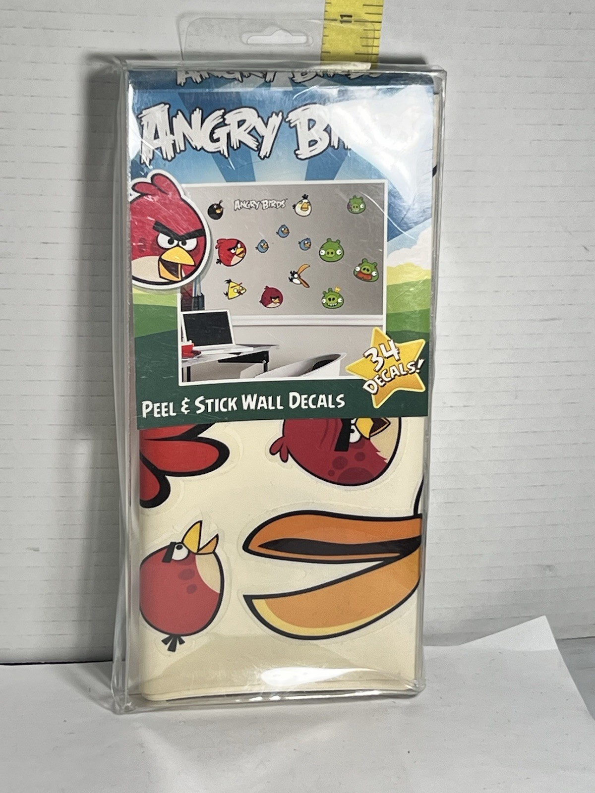 vintage angry birds sticker peel & stick decals 34 decals 2012