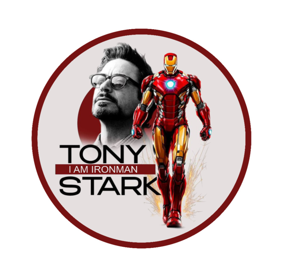 Avengers (Tony Stark) – 4" Vinyl Decal Handmade Vehicle Cooler Laptop Decor Cup