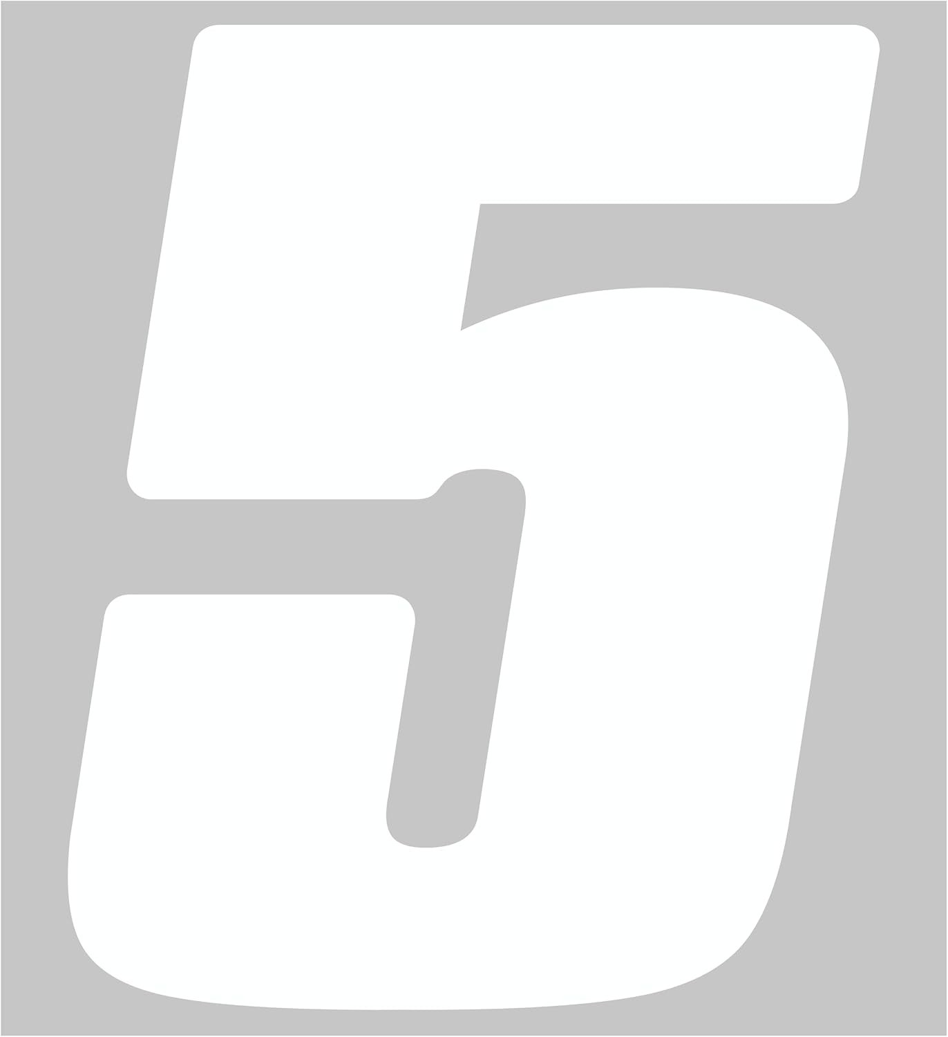 Waterproof 5.5" High-Gloss Vinyl Number 5 Set – Perfect for Motocross