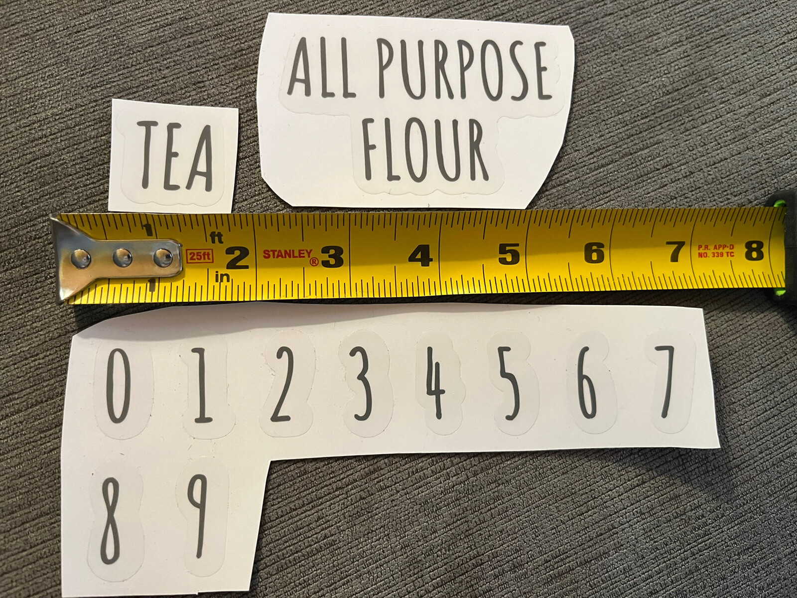 Farmhouse Single Pantry Organizing Labels Food Jar & Canister U PICK READ B132