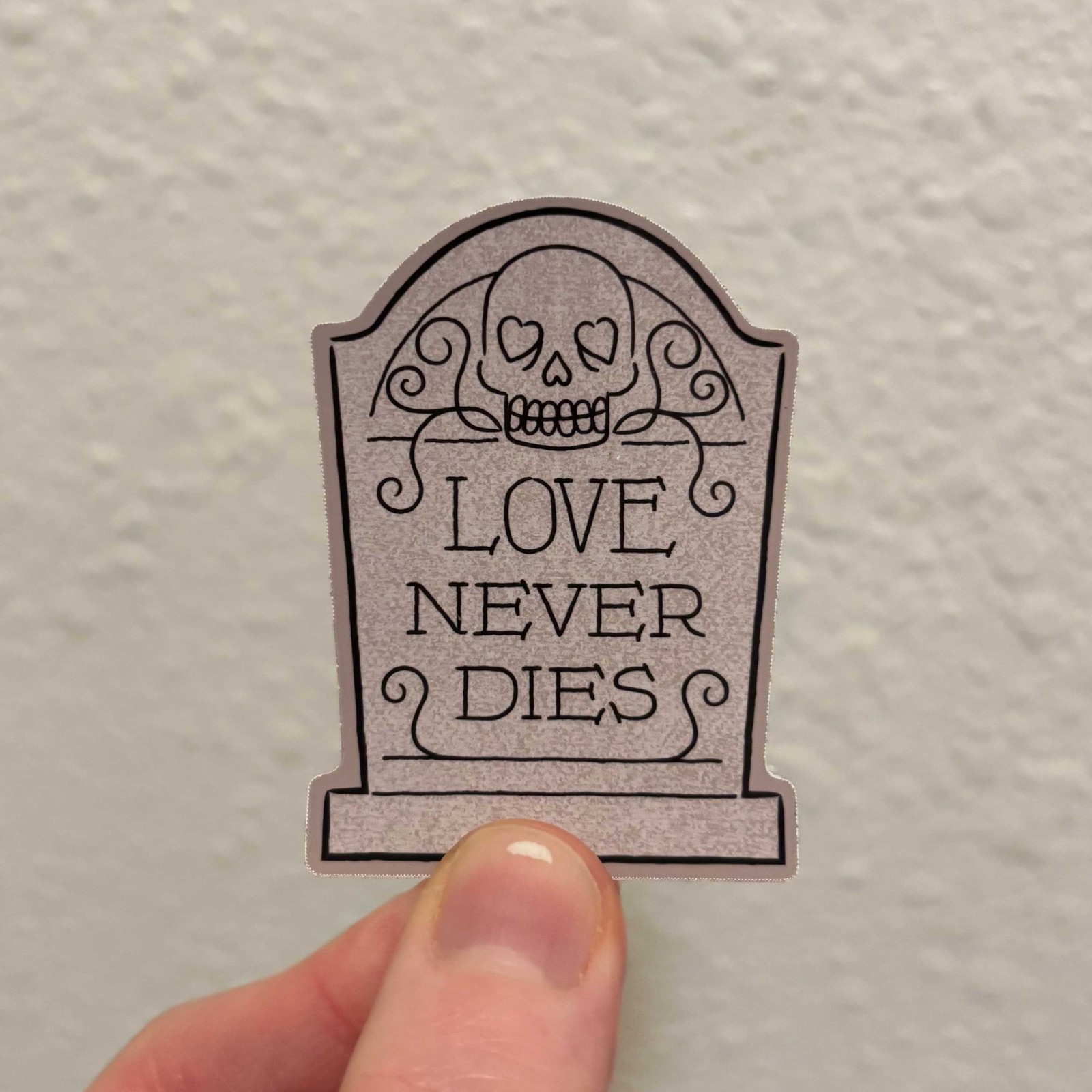 Valentine Sticker Set Tombstones | 3 Pack Valloween Glossy Vinyl Goth Halloween