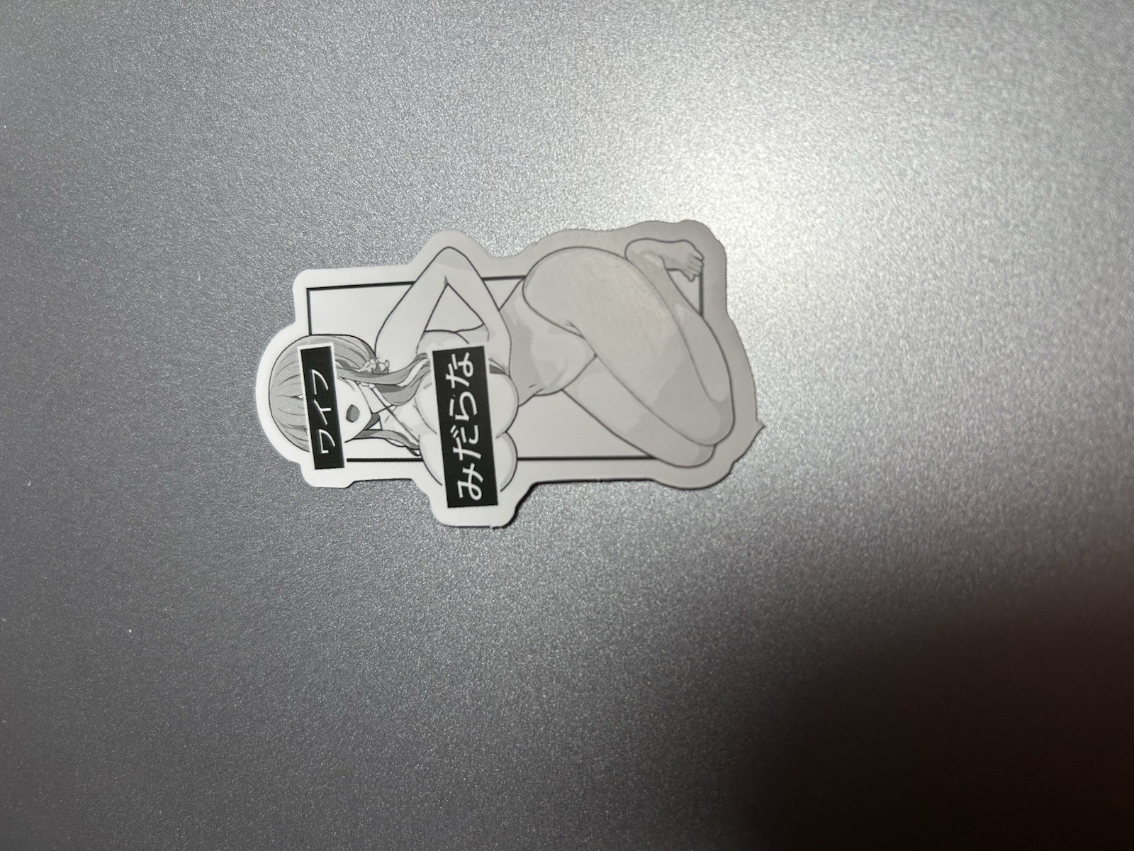 black and white waifu lewd sexy girl stickers #9
