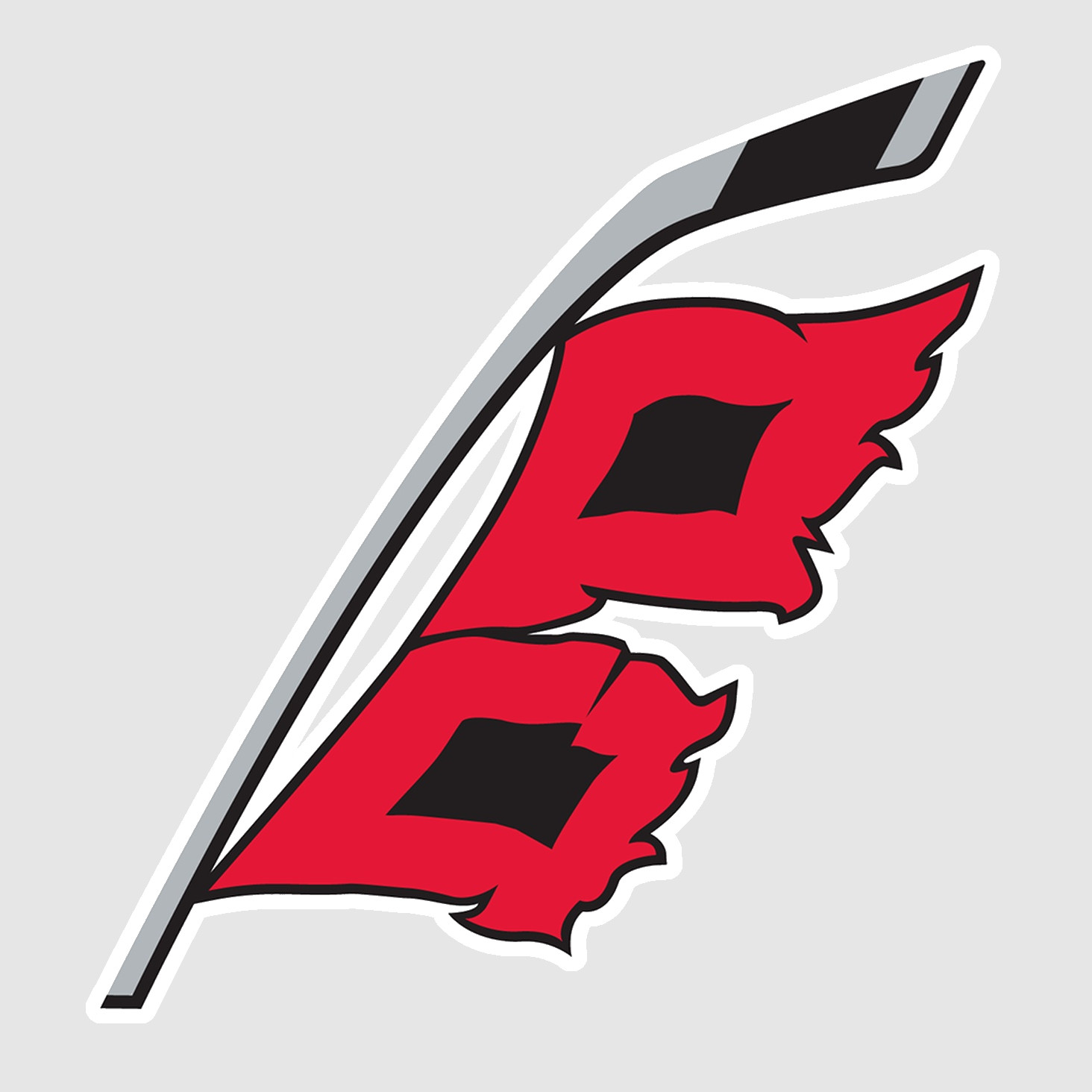Carolina Red Black Hockey Weather Resistant Vinyl Sticker/Decal 03