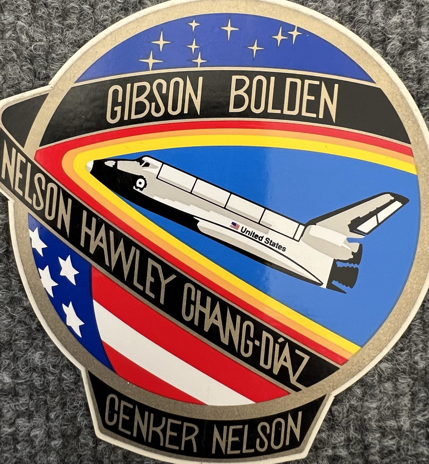 Space Shuttle Mission STS-61-C Astronaut Sticker Decal 51SM NASA Memorabilia