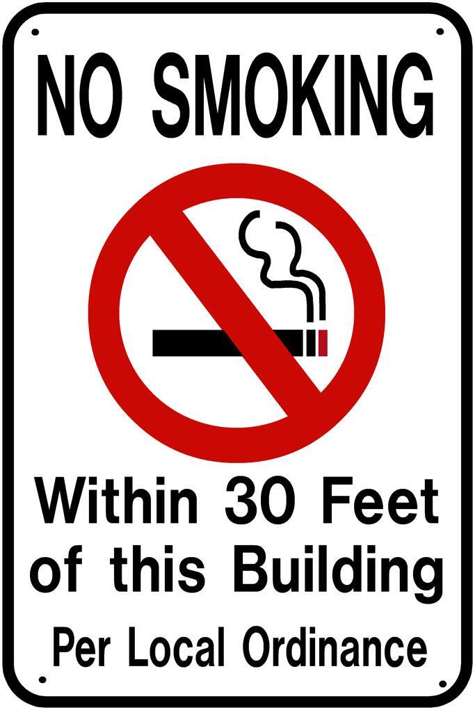 NO SMOKING 30 Feet Sign Decal Removable Wall Window Door Sticker Decor Art FS