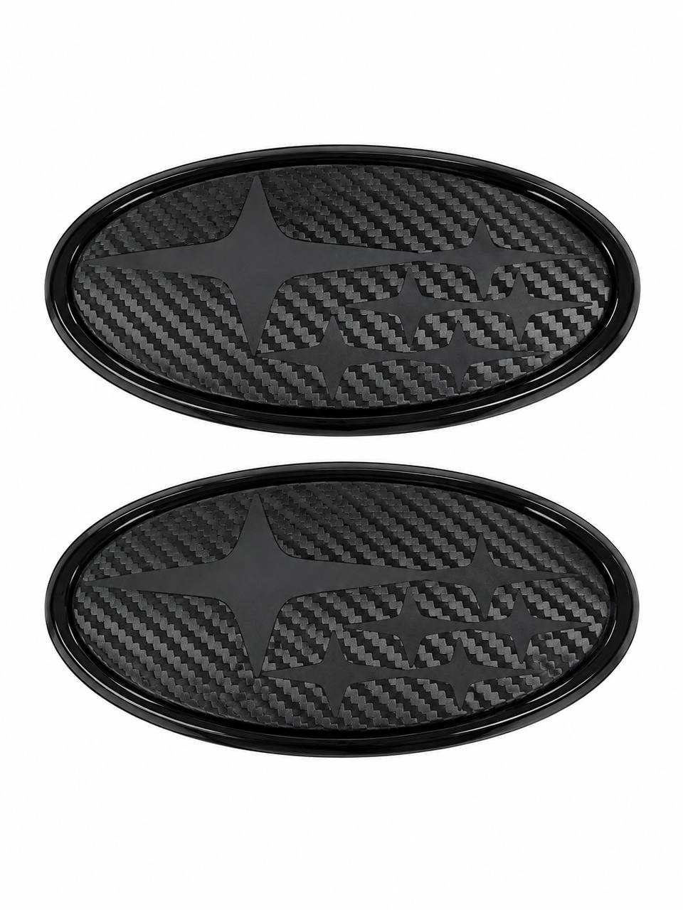 2PCS Acrylic Car Front Rear Emblem Sticker Badge Cover 2015-2021 Subaru WRX STI