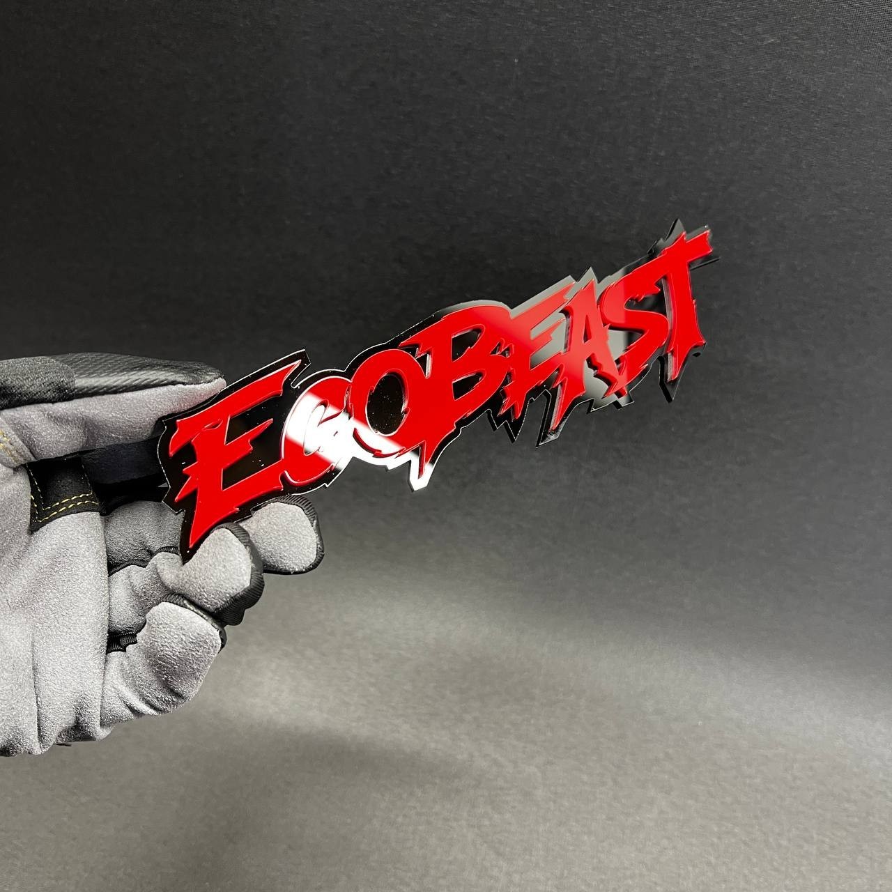 1PC ECO BEAST Custom 3D Text Car Badge Fender Emblem Tailgate Toolbox Decal