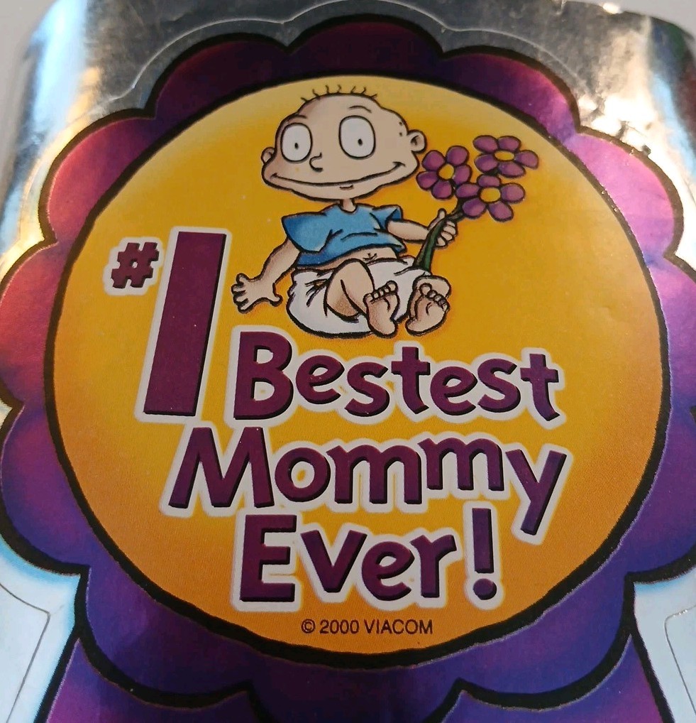 Rugrats sticker featuring the character Tommy Pickles, celebrating motherhood.