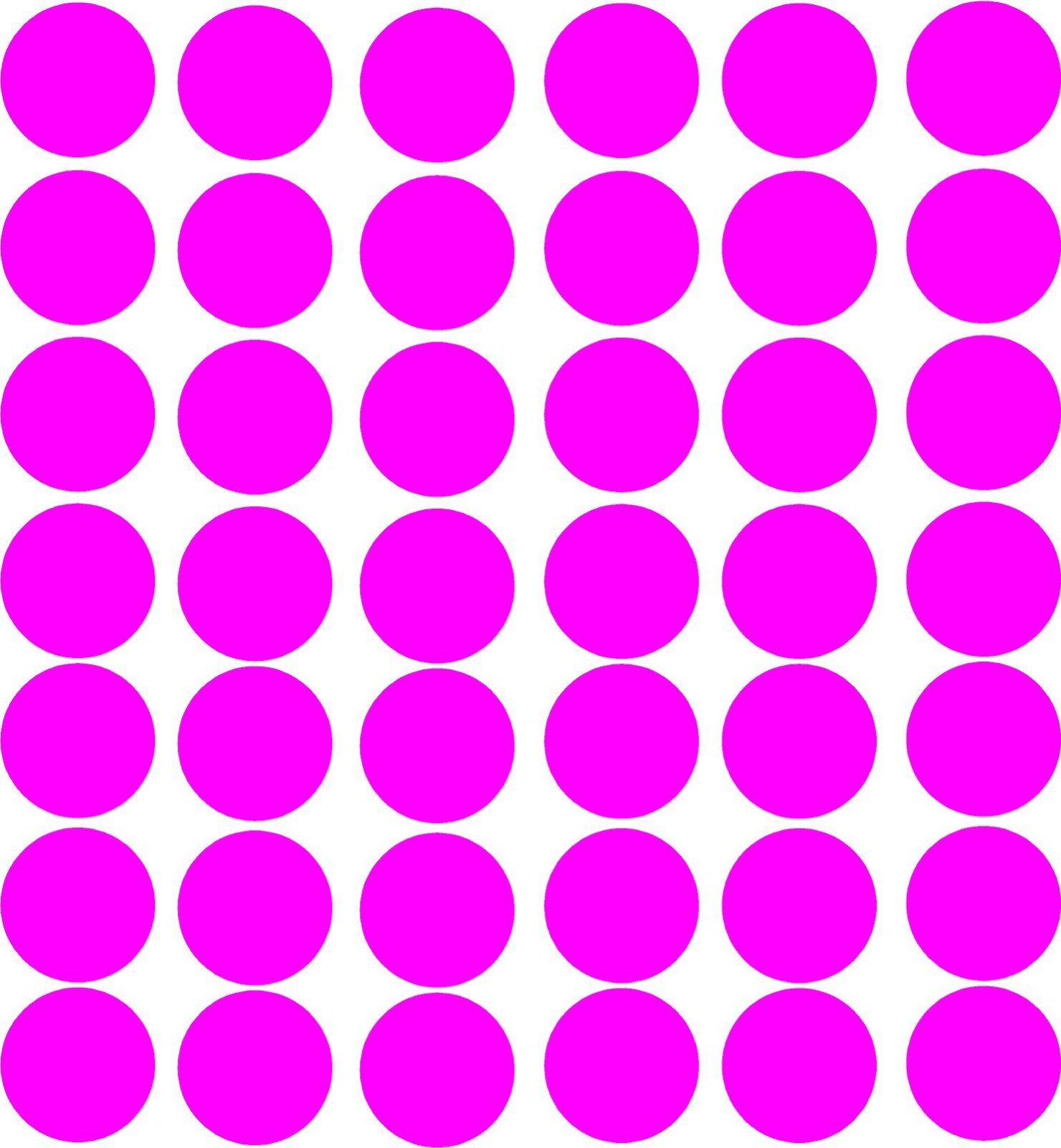polka dot circles choose your color 42- 3 inch diameter girls room wall decals