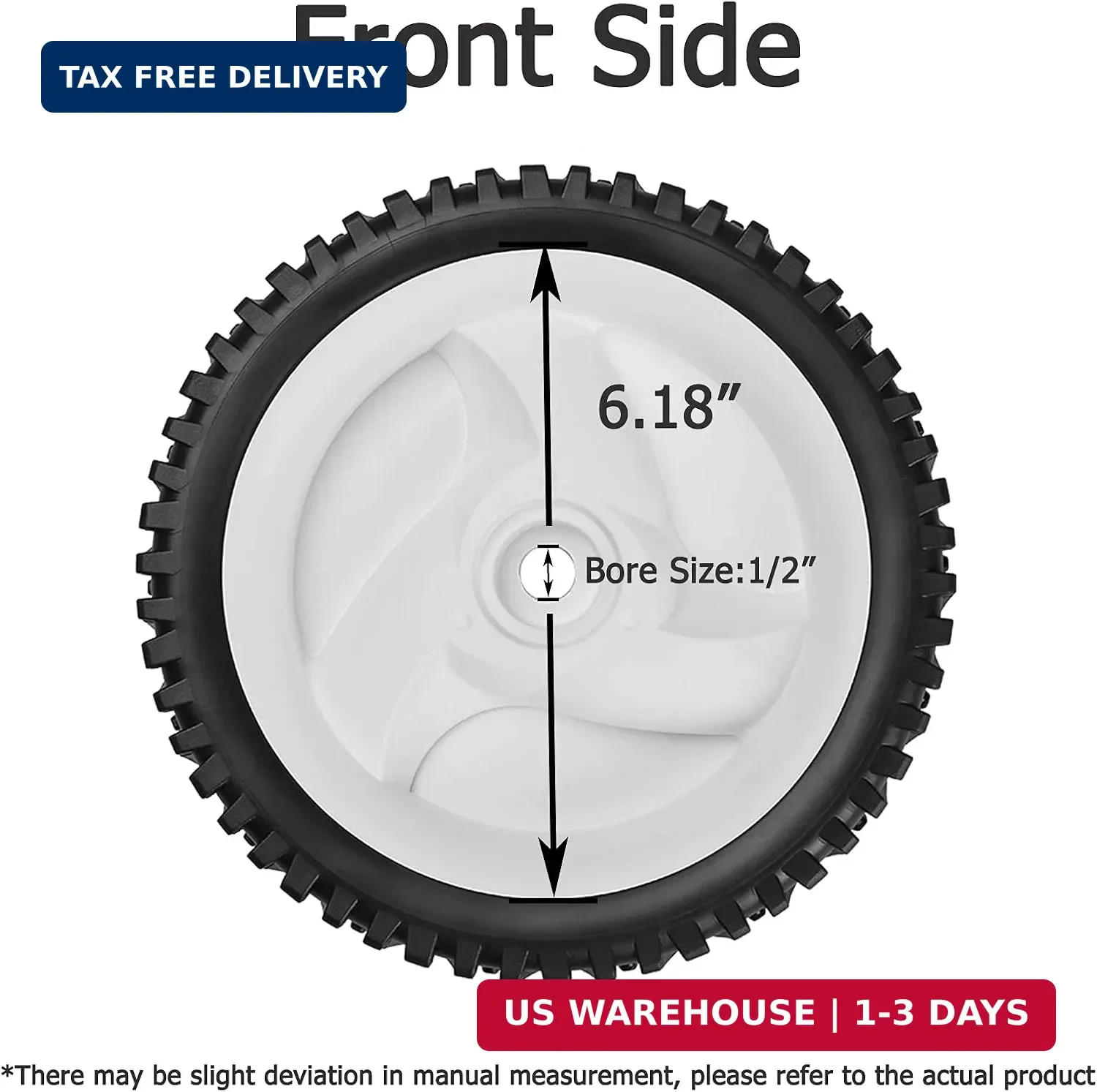532403111 Front Drive Wheels Fit for Craftsman Lawn Mower – Front Drive Tires Wh