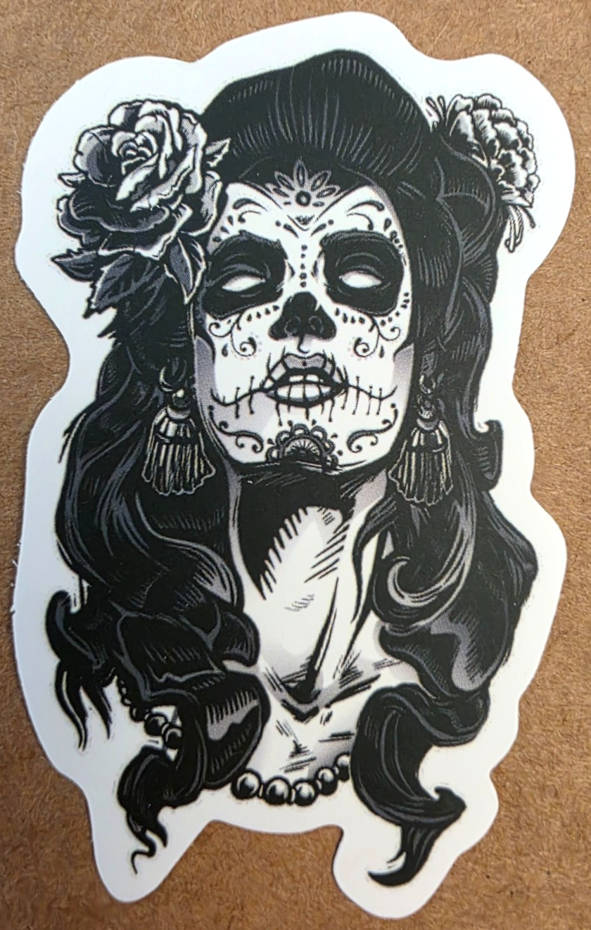 Halloween Sticker Girl Witch Vampire Ghost Skeleton Skull Gothic Emo Anime Manga